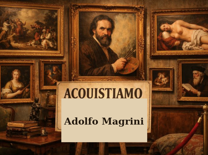 Adolfo Magrini pittore quadro dipinto ritratto