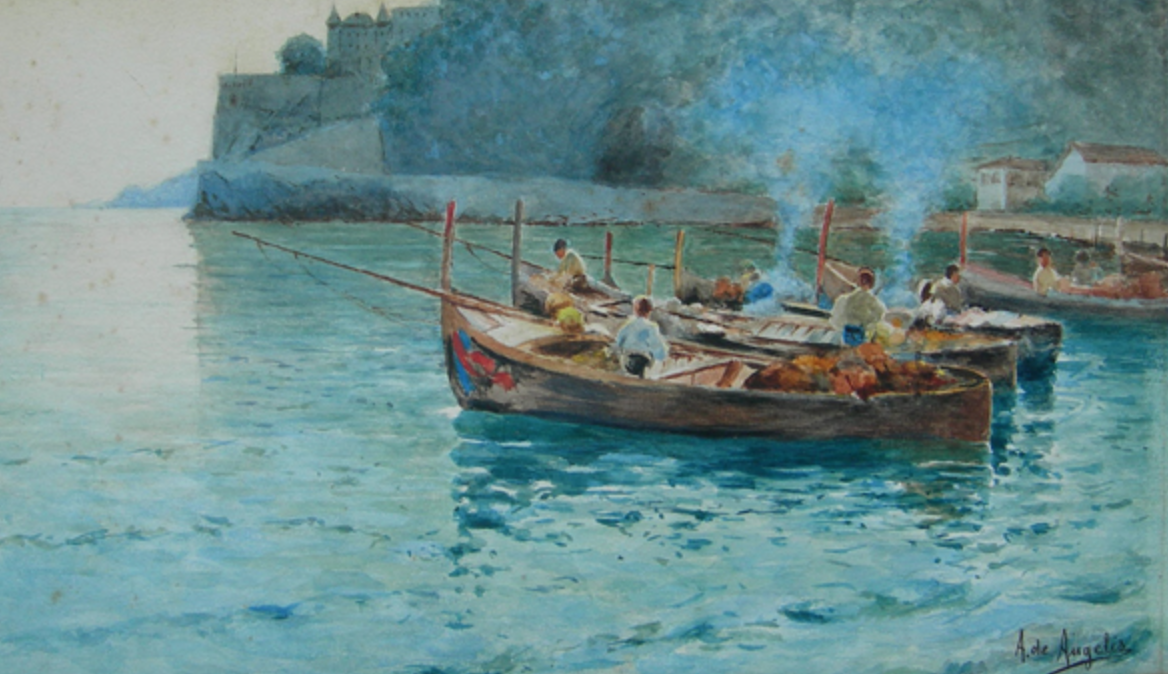 Agostino De Angelis pittore quadro dipinto