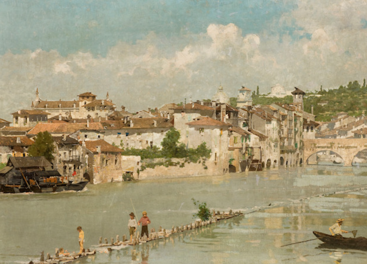 Angelo Dall’Oca Bianca pittore quadro dipinto