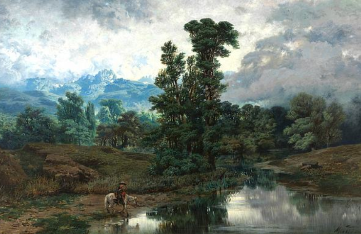 Antonio Munoz De Grain pittore quadro dipinto impressionista