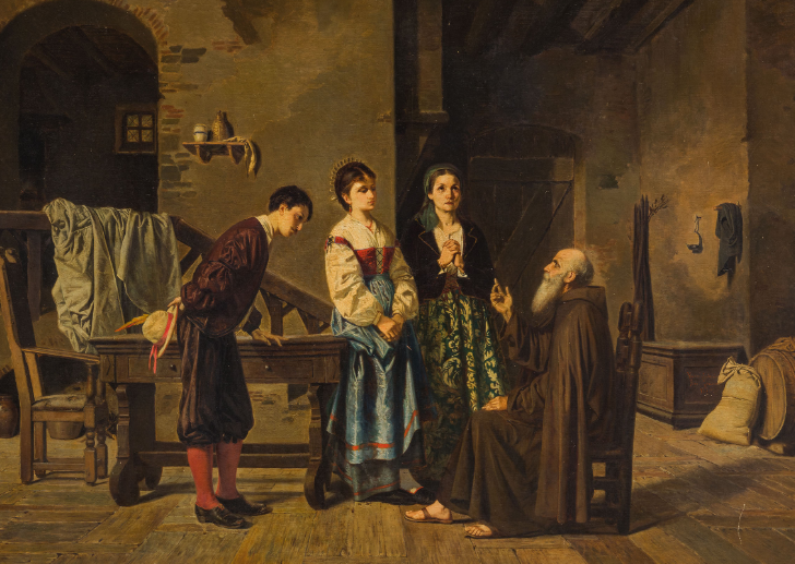 Antonio Varni pittore quadro dipinto ritratto genovese