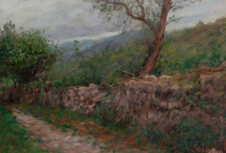 Arnaldo Soldini pittore quadro dipinto ritratto