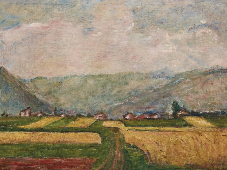 Arturo Tosi pittore quadro dipinto paesaggio lombardo