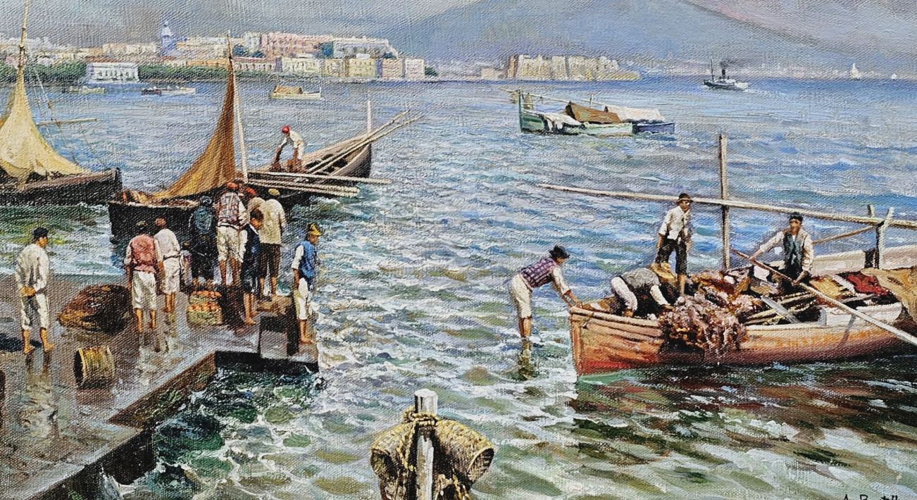 Attilio Pratella pittore quadro dipinto divisionista