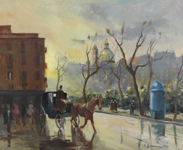 Attilio Simonetti pittore quadro dipinto orientalista