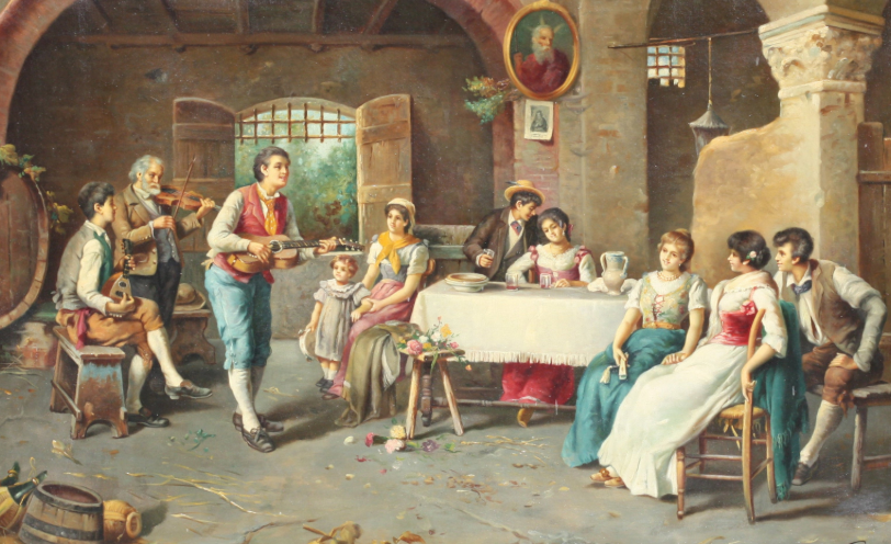 Augusto Volpini pittore quadro dipinto ritratto