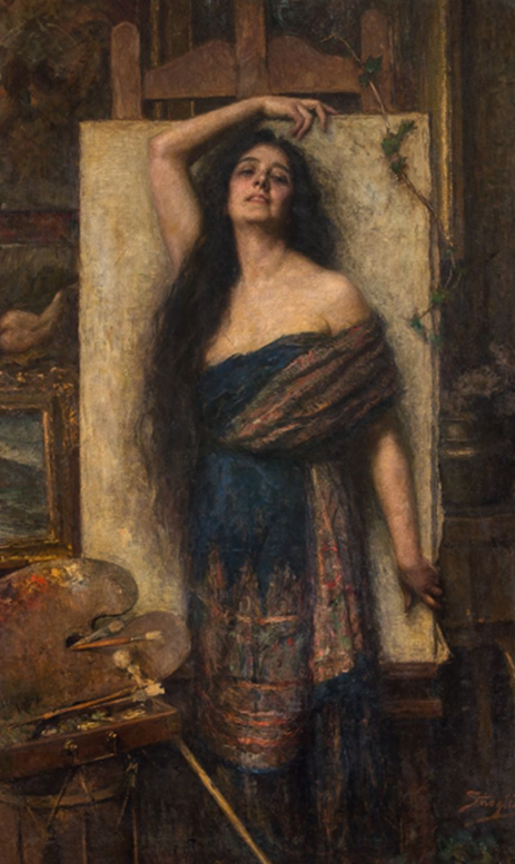 Carlo Stragliati pittore quadro dipinto ritratto