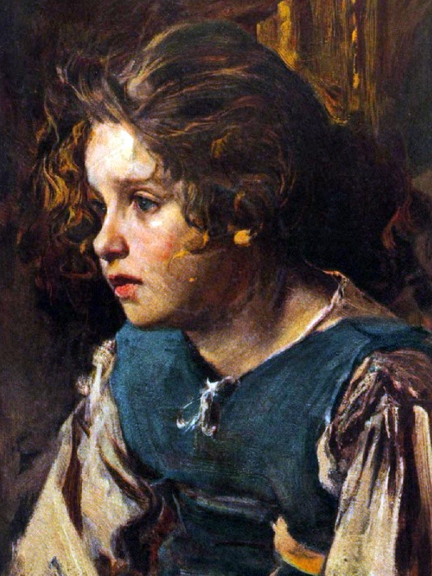 Cesare Tallone pittore quadro dipinto ritratto