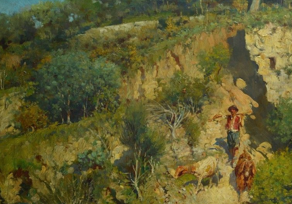 Cesare Tiratelli pittore quadro dipinto ritratto