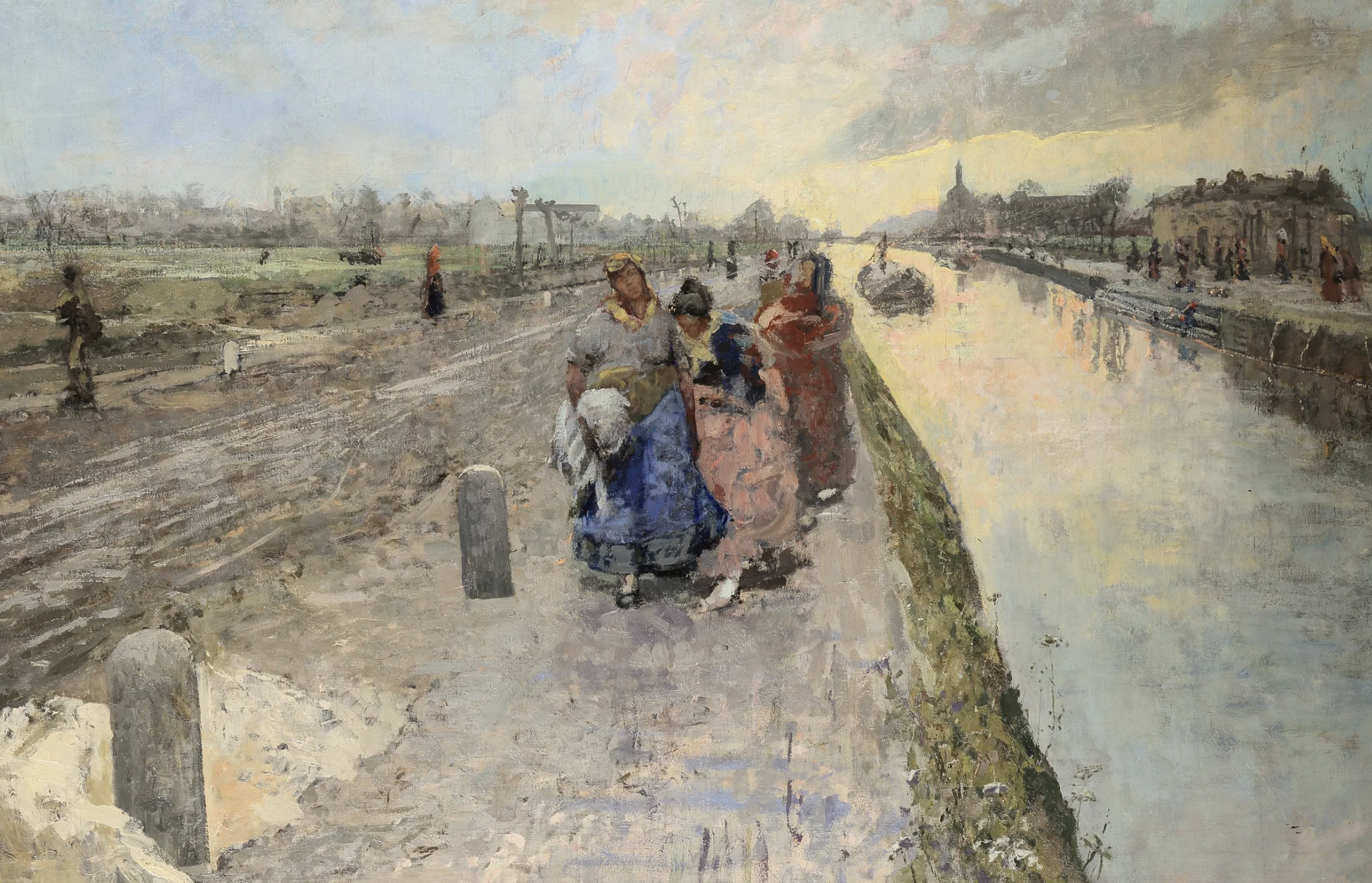 Emilio Gola pittore quadro dipinto divisionista