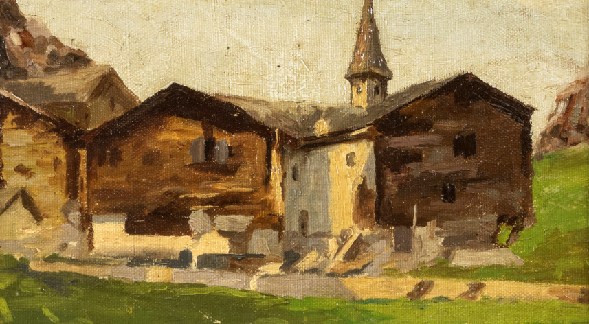 Emilio Magistretti pittore quadro dipinto divisionista