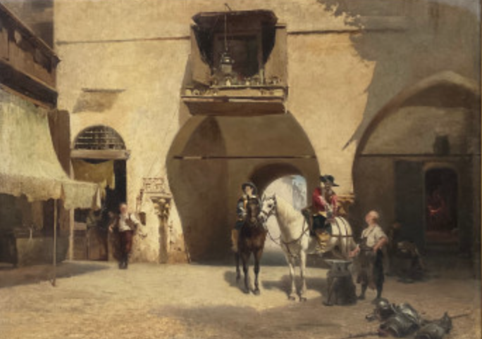 Enrico Crespi pittore quadro dipinto