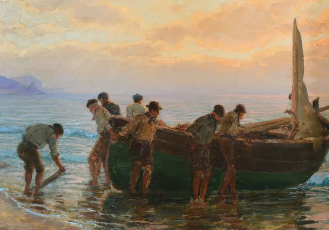 Ettore Morteo pittore quadro dipinto divisionista