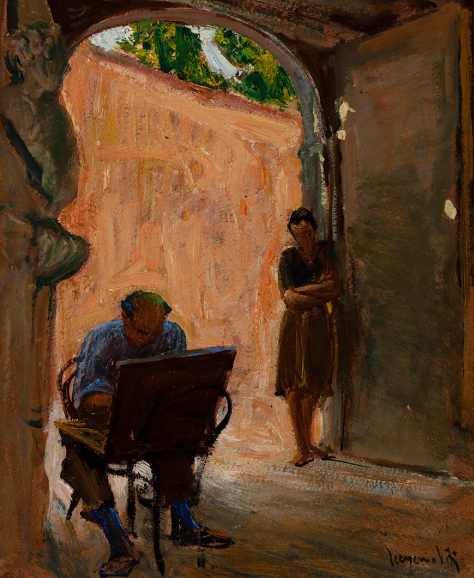 Eugenio Viti pittore quadro dipinto ritratto paesaggista