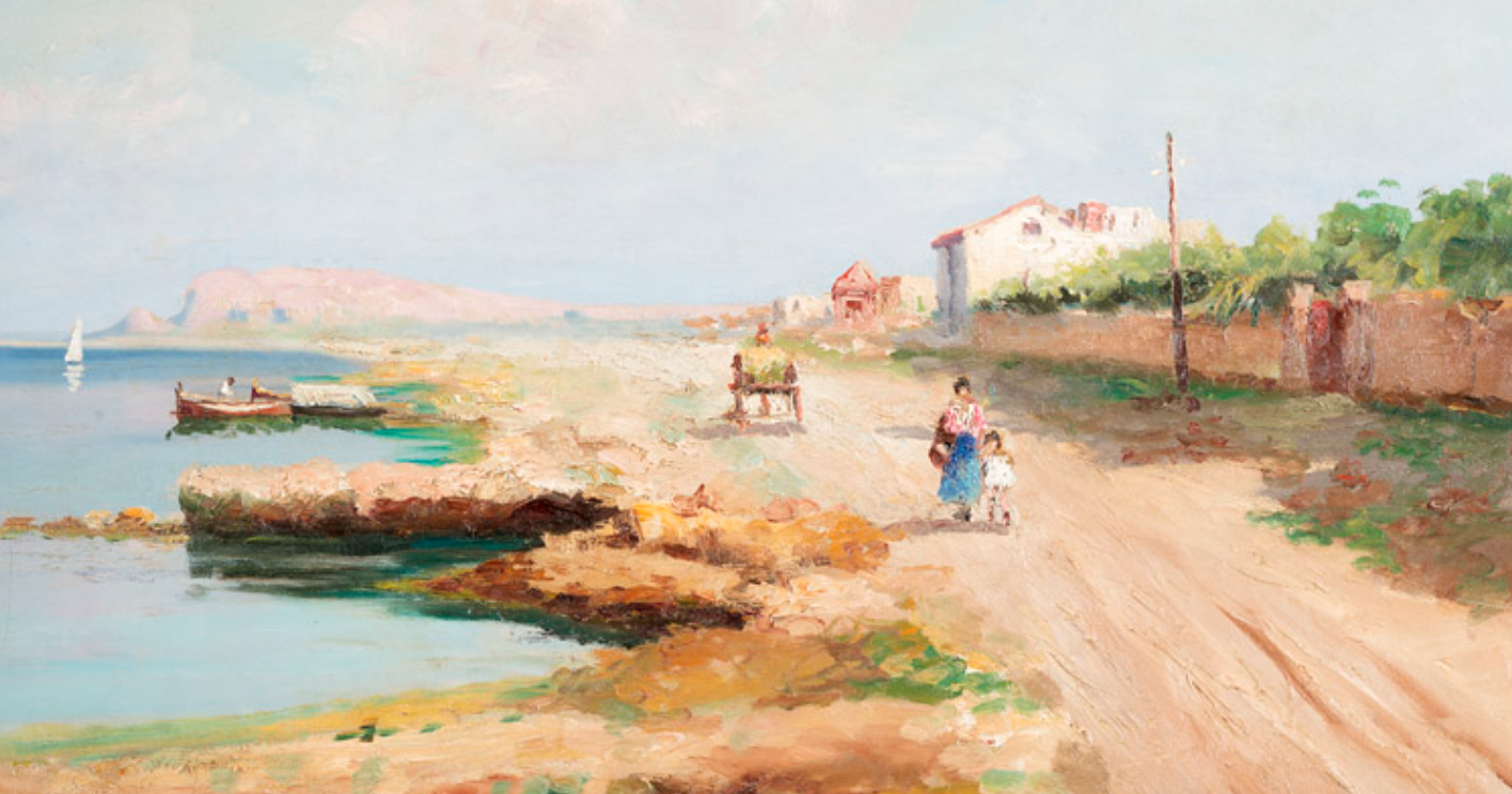 Giovanni Calamia Lombardo pittore quadro dipinto