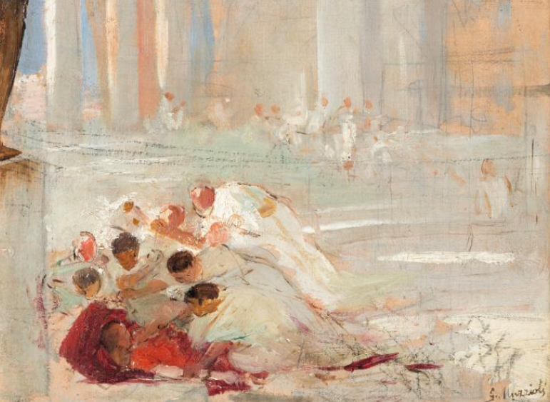 Giovanni Muzzioli pittore quadro dipinto modenese