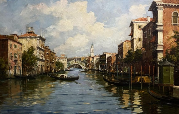 Giovanni Vianello pittore quadro dipinto vedutista