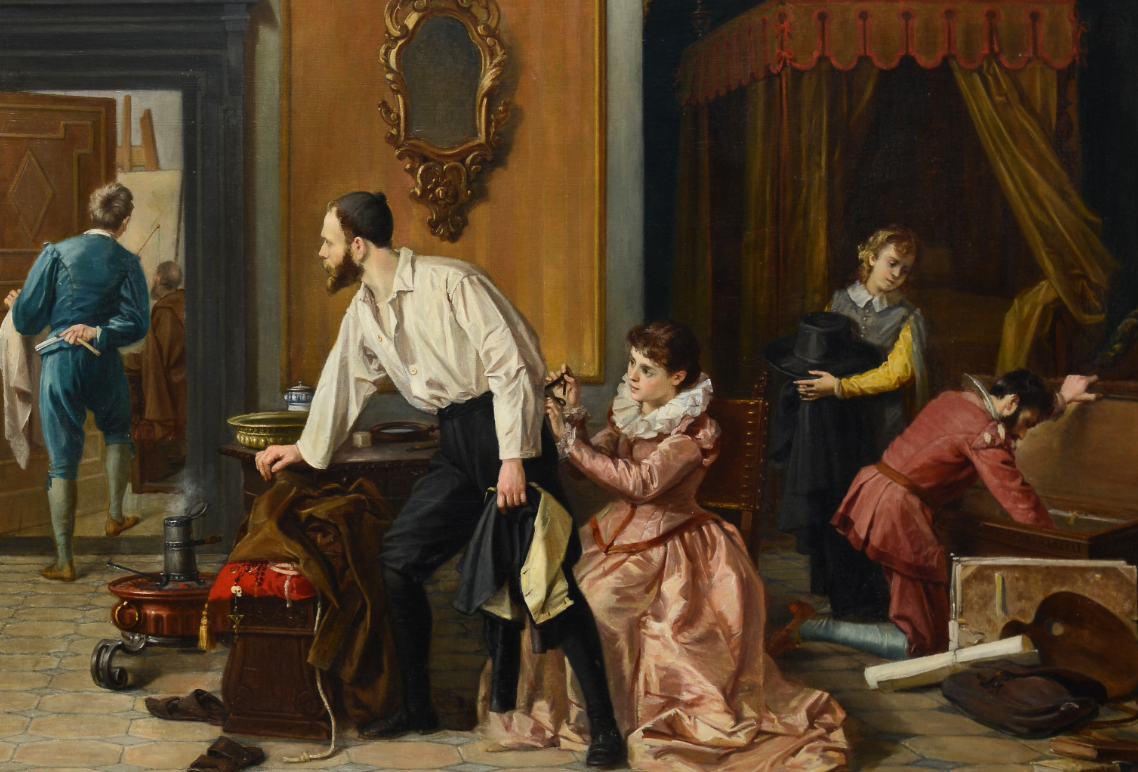 Giulio Queirolo pittore quadro dipinto ritratto genovese