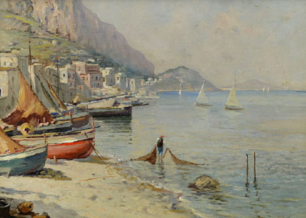 Giuseppe La Monica pittore quadro dipinto siciliano