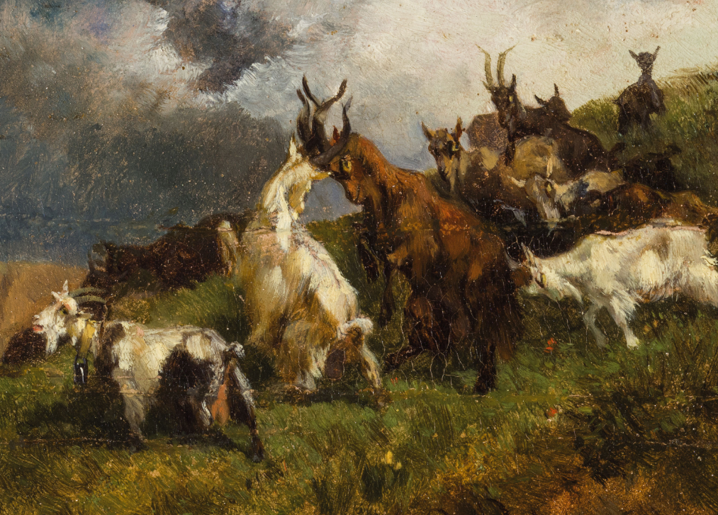 Giuseppe Palizzi pittore quadro dipinto paesaggista