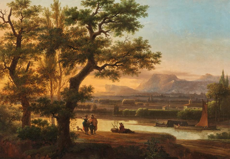Hendrik Voogd pittore quadro dipinto paesaggista olandese