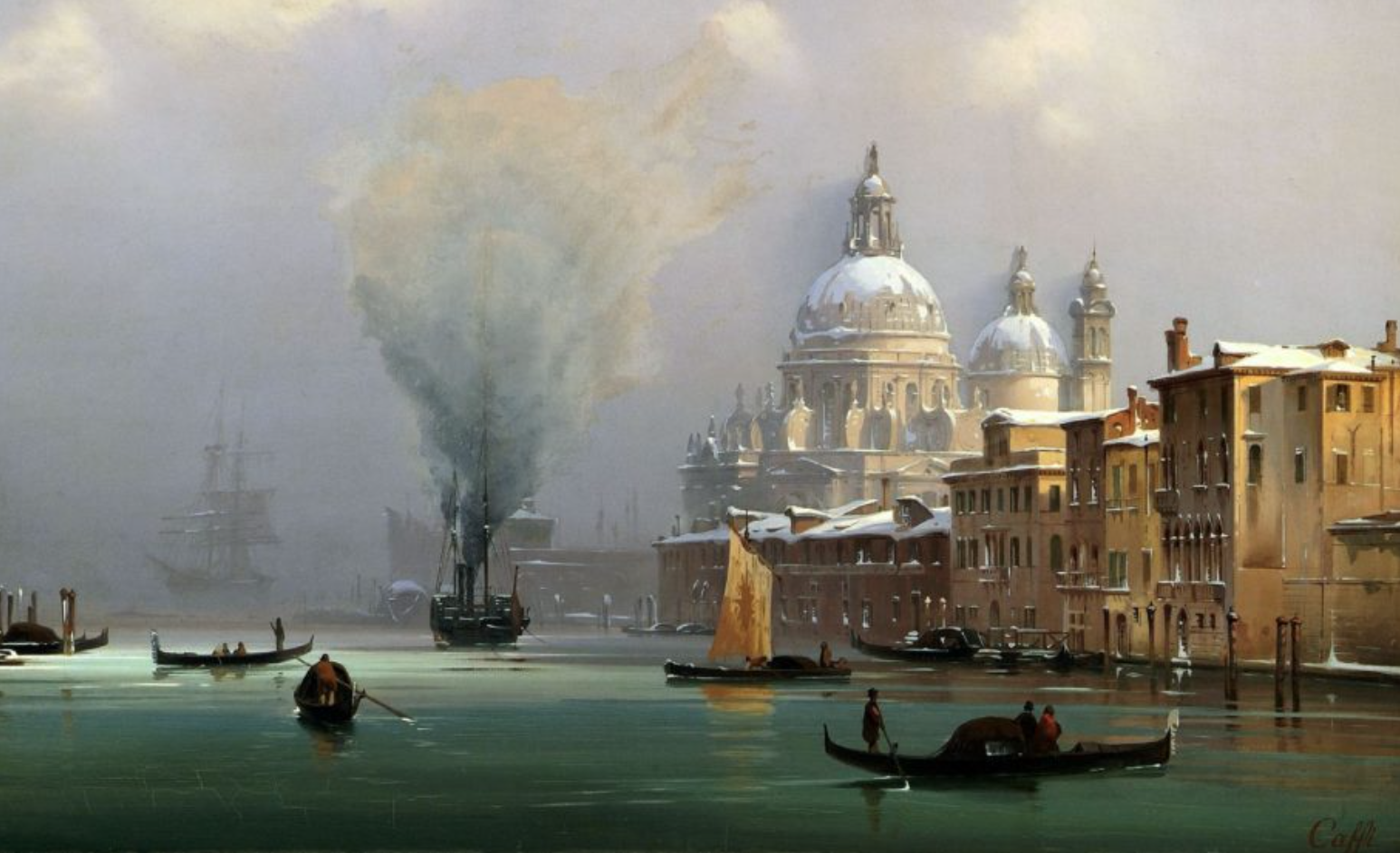 Ippolito Caffi pittore quadro dipinto