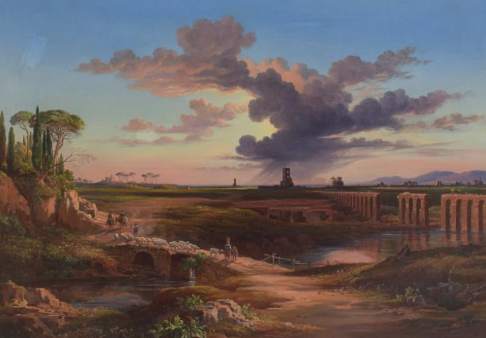 John Strutt pittore quadro dipinto paesaggista