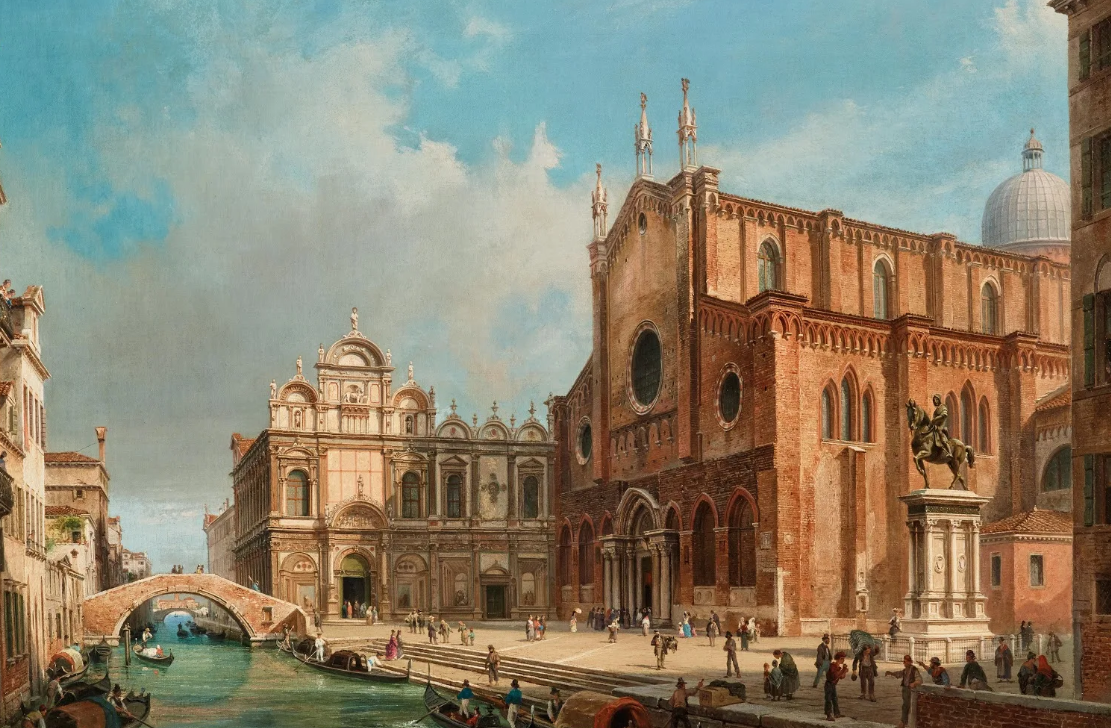 Luigi Querena pittore quadro dipinto vedutista veneziano