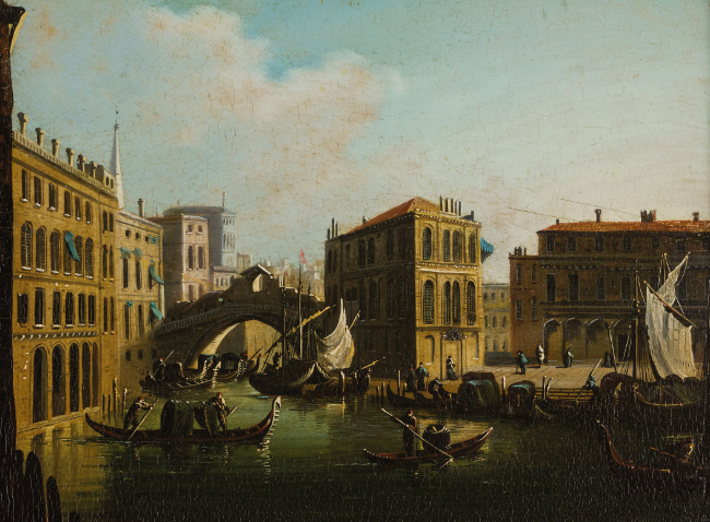 Marco Grubacs pittore quadro dipinto vedutista veneziano