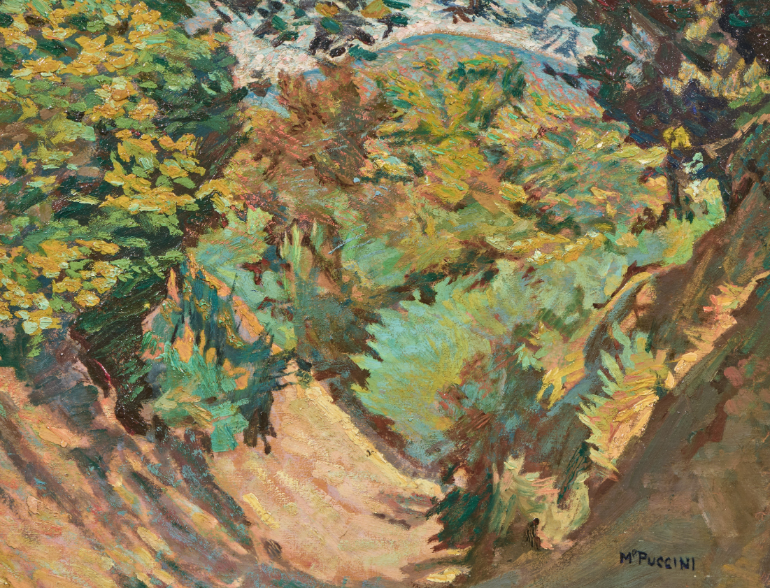 Mario Puccini pittore quadro dipinto macchiaiolo livornese