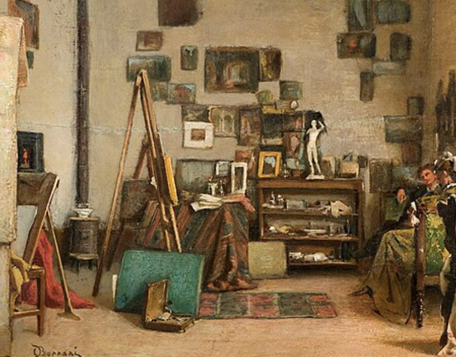 Odoardo Borrani pittore quadro dipinto