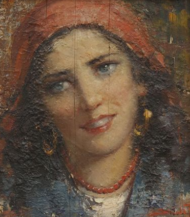 Pacifico Sidoli pittore quadro dipinto ritratto