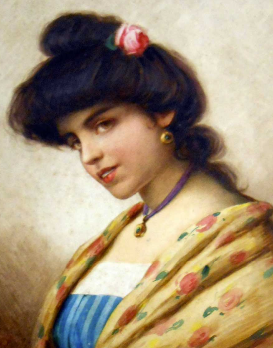 Raffaele Maccagnani pittore quadro dipinto ritratto