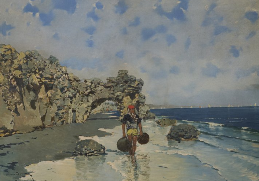 Riccardo Pellegrini pittore quadro dipinto Liberty