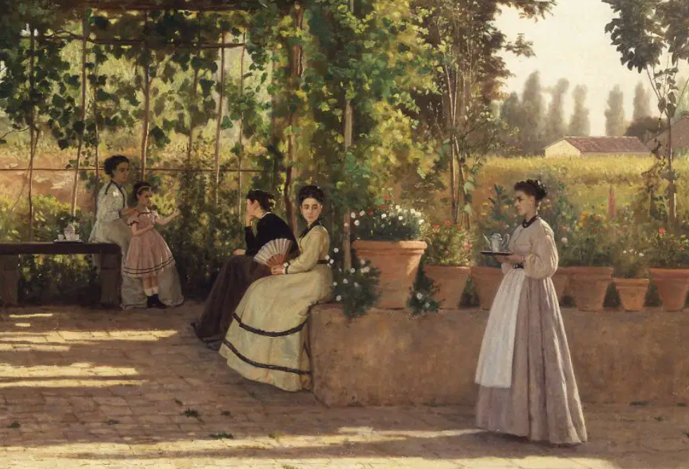 Silvestro Lega pittore quadro dipinto macchiaiolo