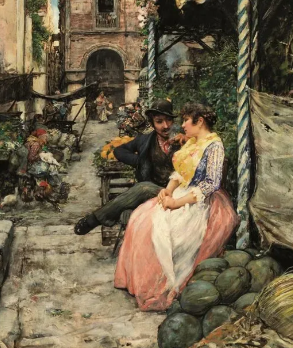 Vincenzo Migliaro pittore quadro dipinto napoletano